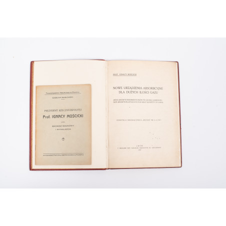 MOŚCICKI I., [artykuły z chemii, 4 egz. z odręczną dedykacją autorską],  1917-1919