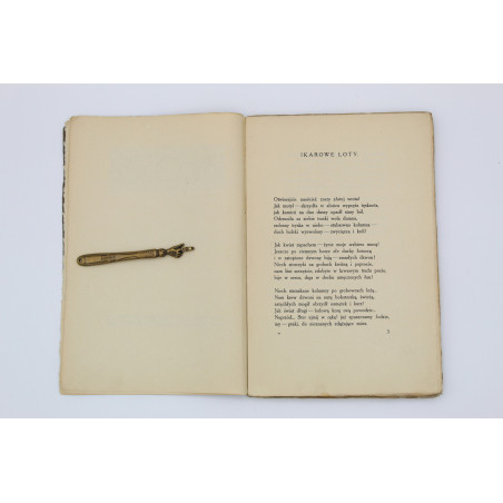 IŁŁAKOWICZÓWNA K., Ikarowe loty, Kraków 1911