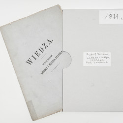 VIRCHOW Rudolf, Ludzka i małpia czaszka [evolution, anthropology, darwinism], Warszawa 1871