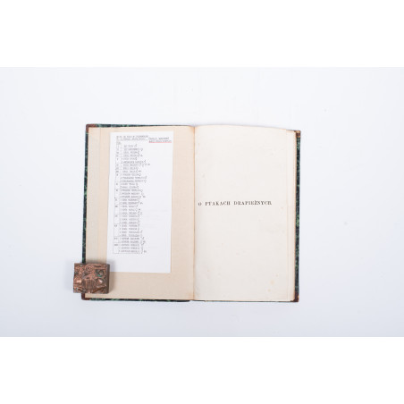 TACZANOWSKI W., O ptakach drapieżnych w Królestwie Polskim pod względem wpływu jaki wywierają na gospodarstwo, Warszawa 1860