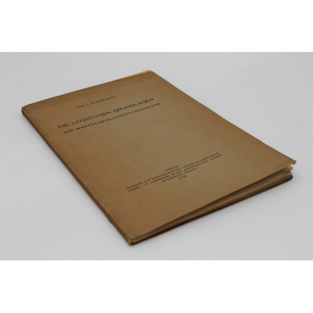 ŁUKASIEWICZ J. [LUKASIEWICZ], Die logischen Grundlagen der Wahrscheinlichkeitsrechnung, Krakau 1913