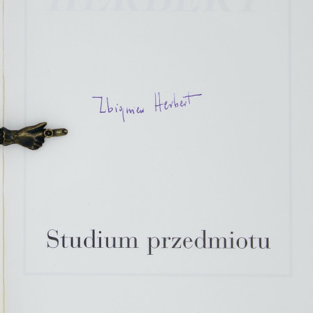 HERBERT Z., Studium przedmiotu, Wrocław 1996