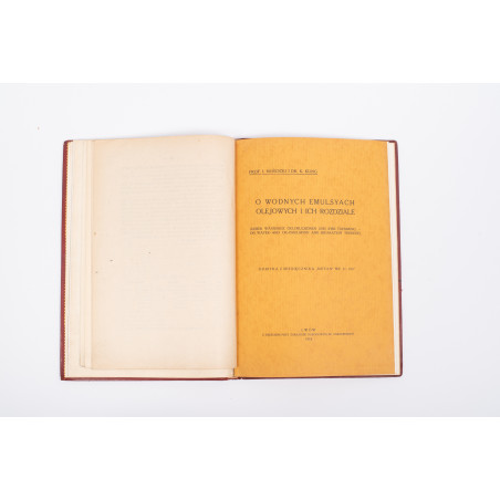 MOŚCICKI I., [artykuły z chemii, 4 egz. z odręczną dedykacją autorską],  1917-1919