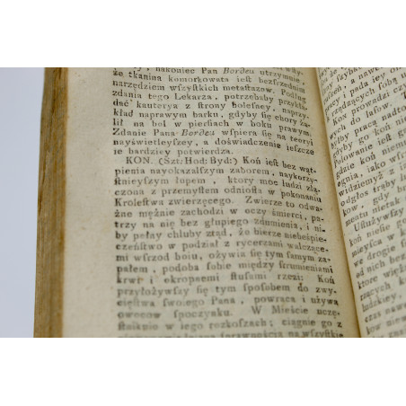 [NICOLAS P.F.], Dykcyonarz Powszechny Medyki, Chirurgii, i Sztuki Hodowania Bydląt Czyli Lekarz Wieyski. T.III, Warszawa 1778