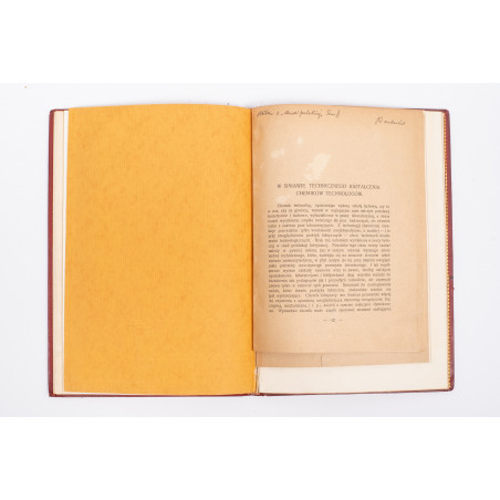 MOŚCICKI I., [artykuły z chemii, 4 egz. z odręczną dedykacją autorską],  1917-1919