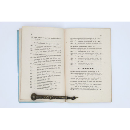 JADKOWSKI Ludovicus, Conspectus thesauri anatomici in Universitate Jagiellonica, Cracoviae 1845