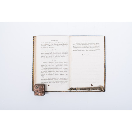 [JAKUBOWICZ A.], Arytmetyka i pierwsze zasady algiebry z Rozkazu JKM Konstantyna, Warszawa 1822