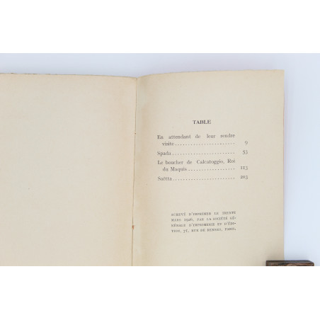 BONARDI Pierre, Les rois du Maquis. Avec 74 dessins inedits d' Henri Epstein, Paris 1926